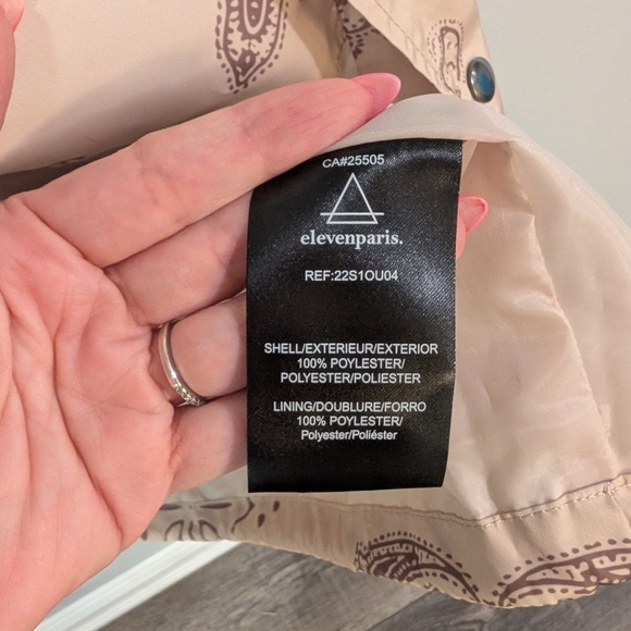 Patterned Eleven Paris Beige Jacket - Picture 11 of 11